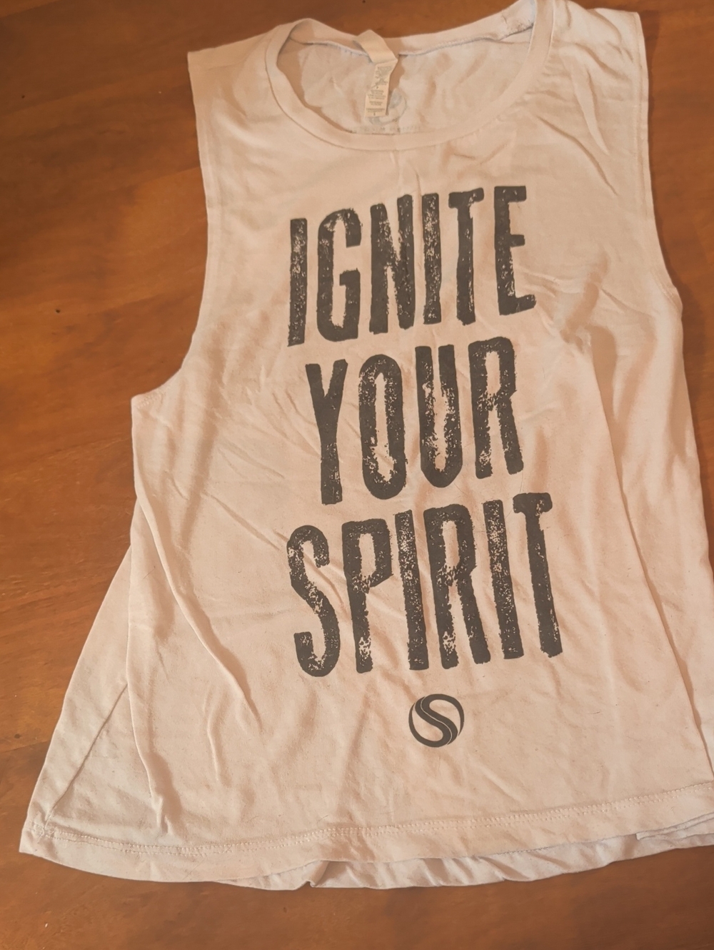 White Sleeveless Graphic Tank - Ignite Your Spirit